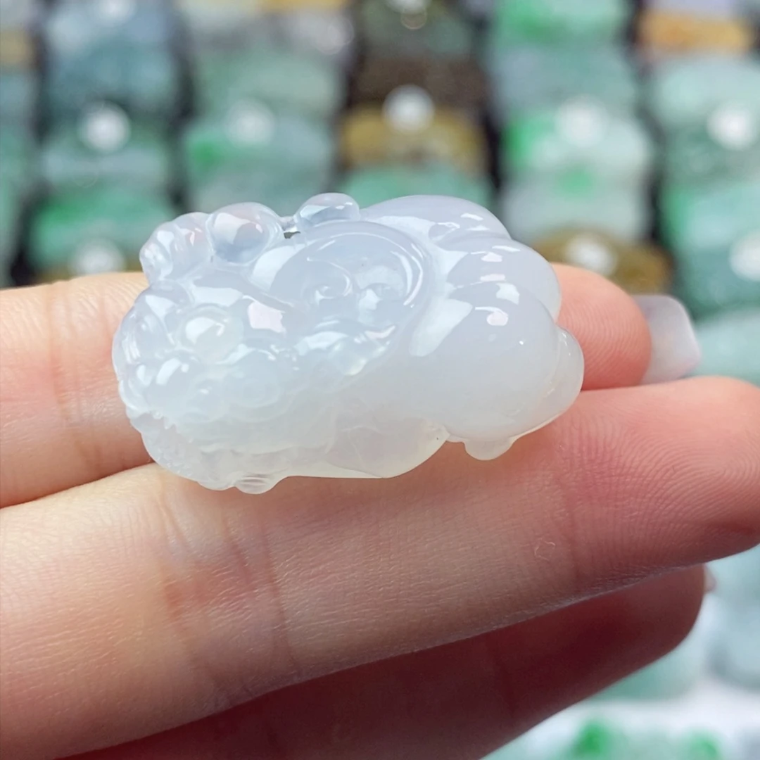 翡翠未镶嵌颈饰天然
