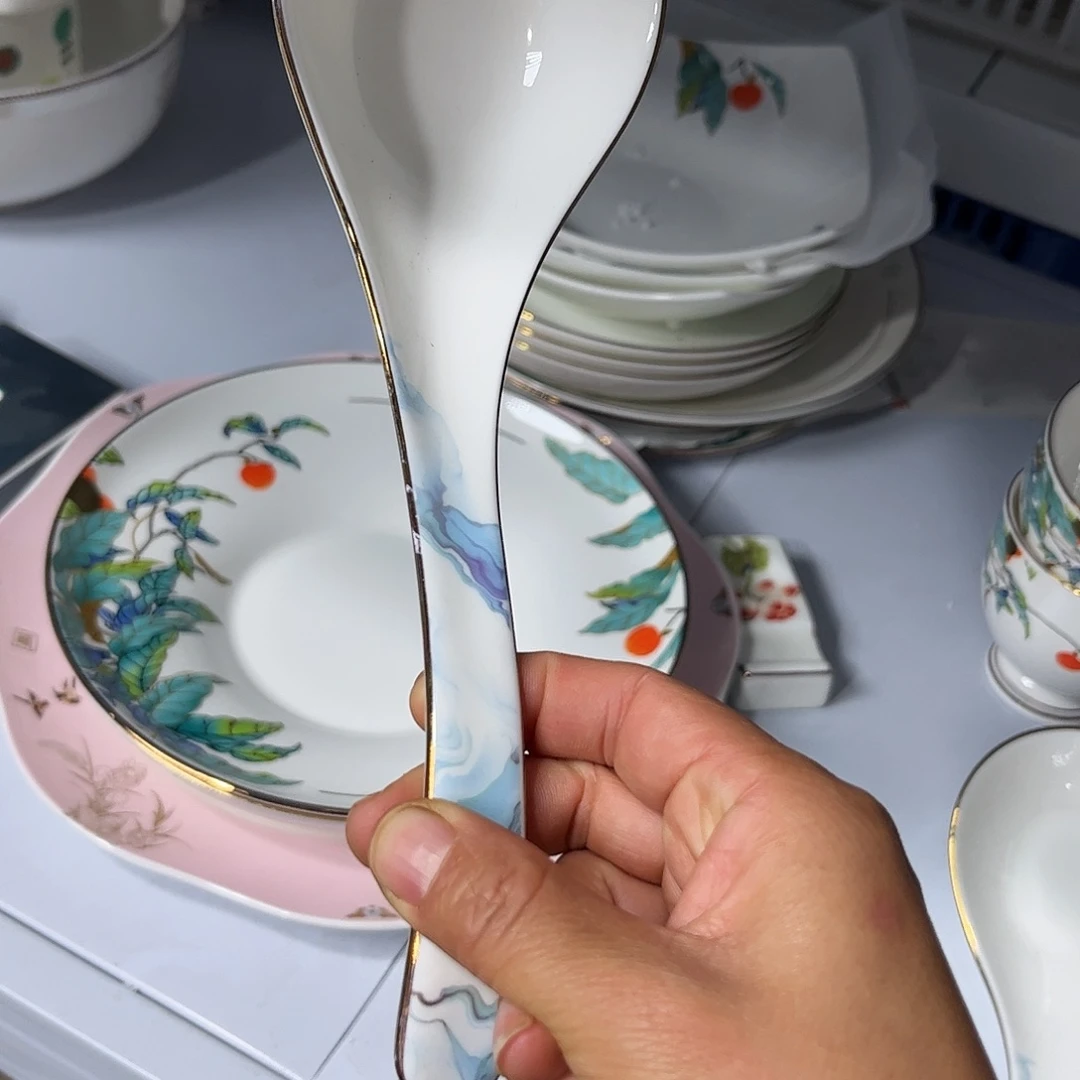 瓷片锦绣大勺一个微瑕