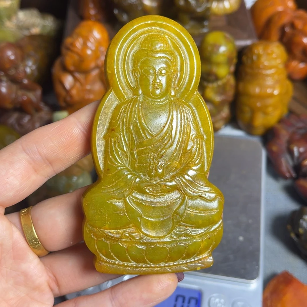 蛇纹石玉合金颈饰