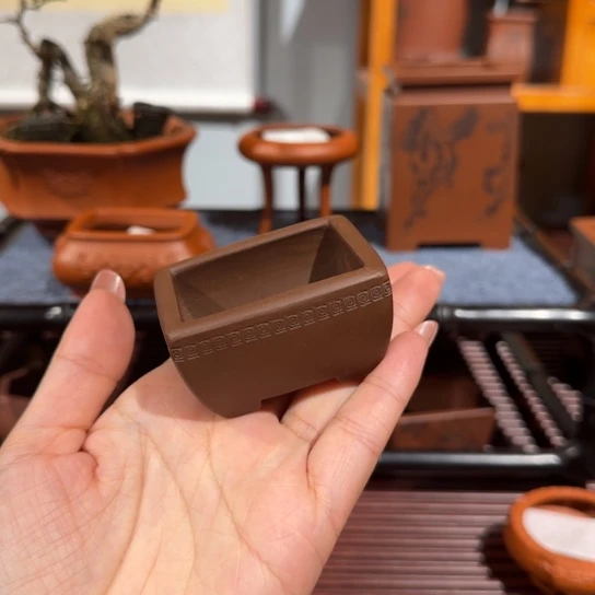 紫砂花盆全手工制作