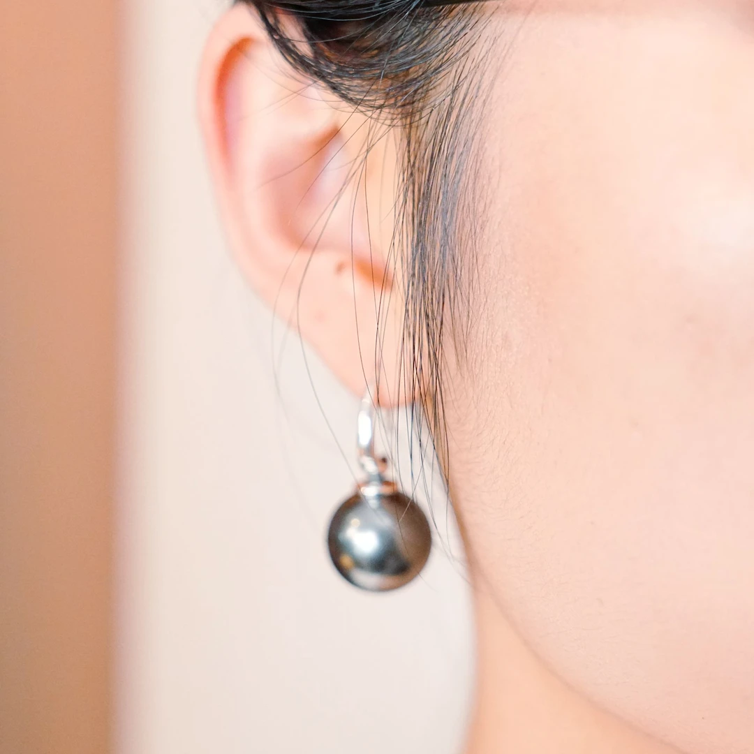 999足银大珠耳环/手工打银/女生礼品/女生配饰999足银