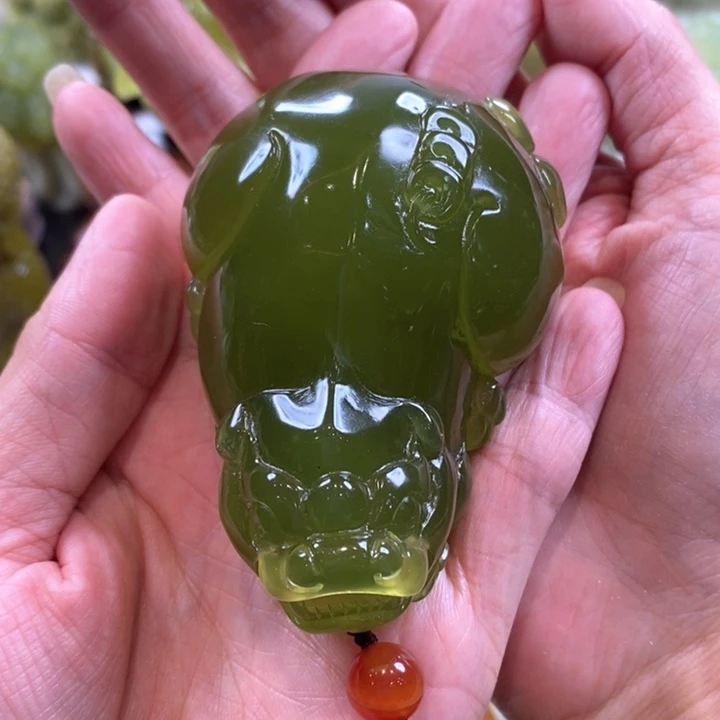 蛇纹石玉未镶嵌手把