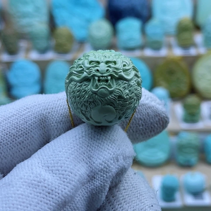 绿松石未镶嵌珠宝奇石23mm