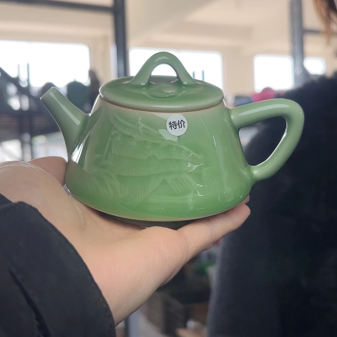 龙泉云间青瓷小米茶器