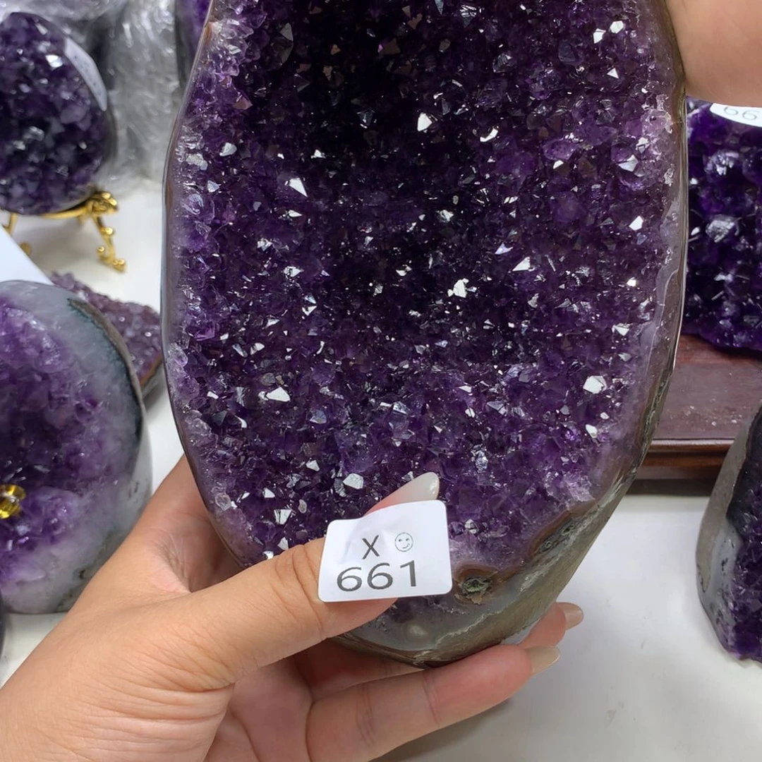 未镶嵌紫晶大型摆件（非配饰）子*