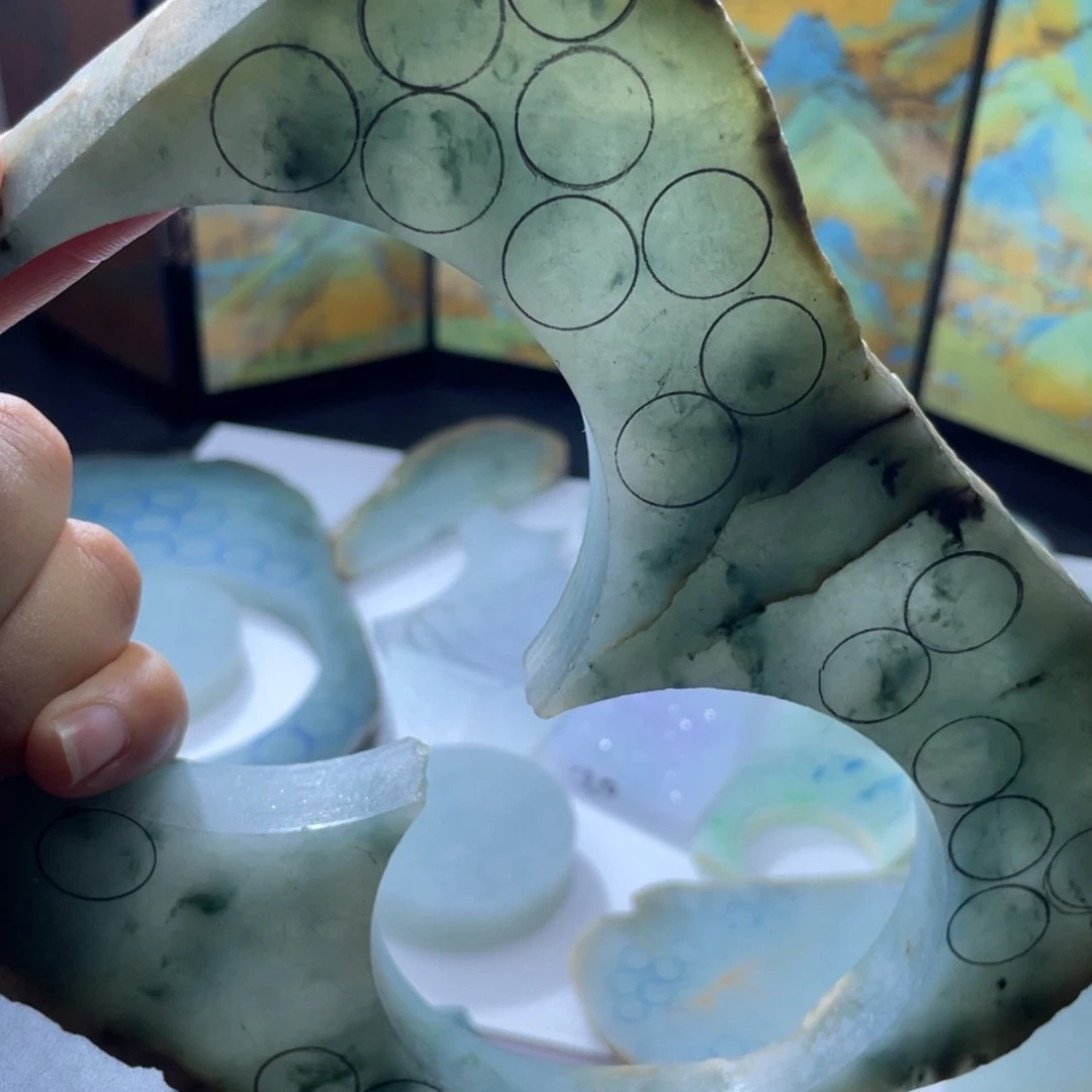 定制翡翠未镶嵌一整板