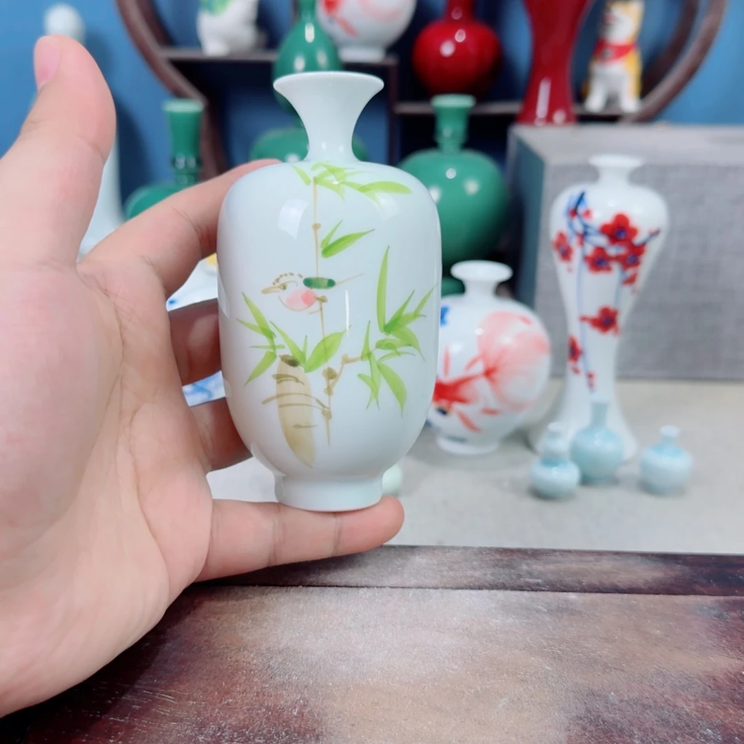 陶瓷手工小花器摆件