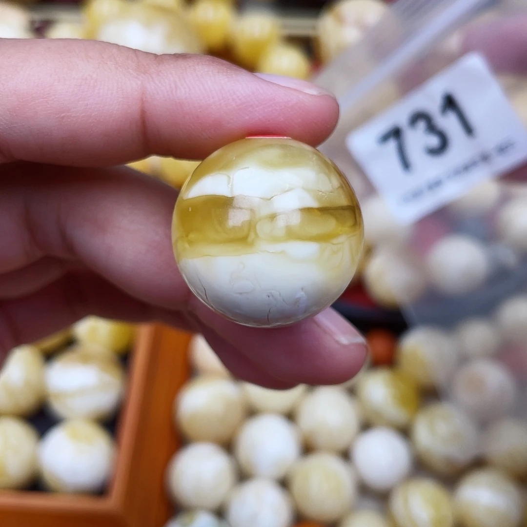 蜜蜡未镶嵌珠宝奇石爆花25