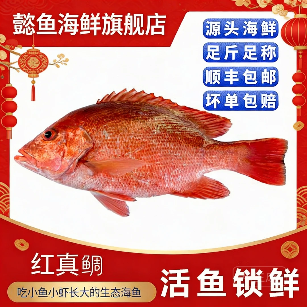 懿鱼【顺丰冷链】金头鲷红鲷鱼蓝点真鲷4斤速冻海鱼冷冻海鲜真鲷鱼