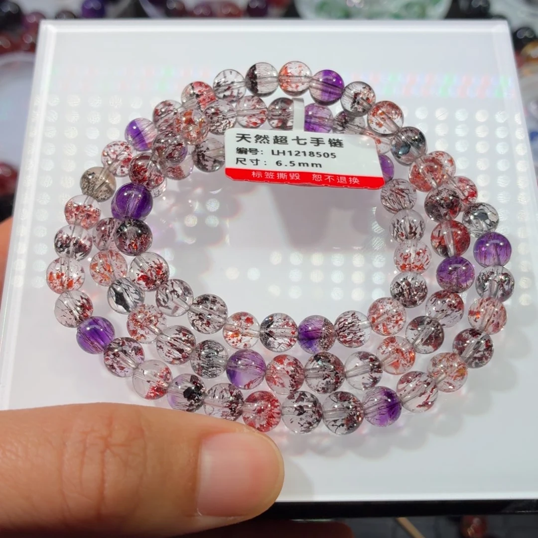 未镶嵌手链水晶毒液多圈6.5