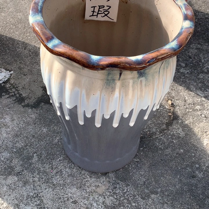 花盆陶瓷流釉大号