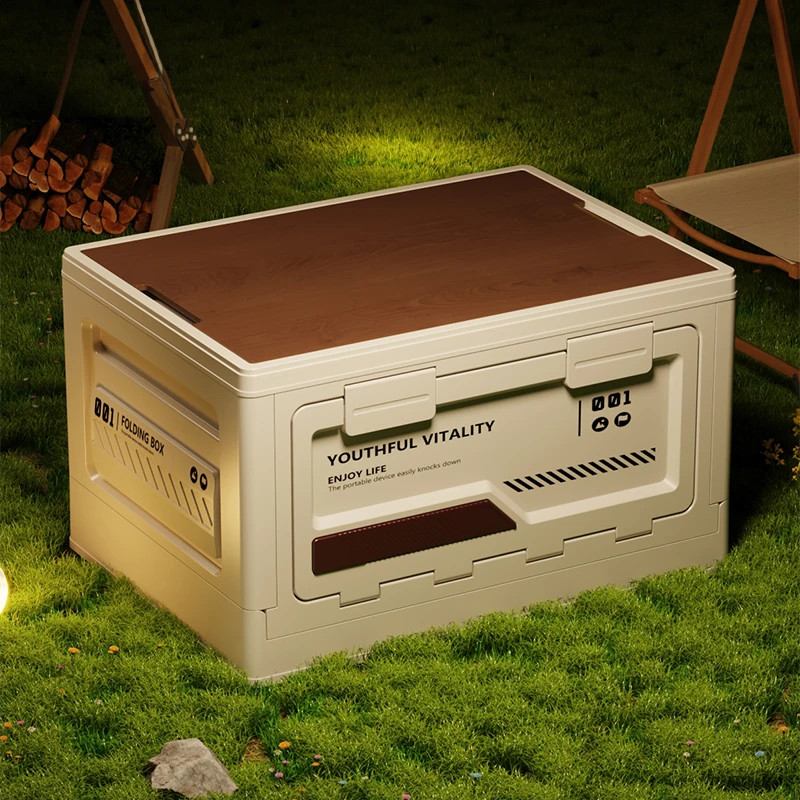 车载整理户外野炊储物箱多功能大容量可折叠汽车后备箱整理收纳箱