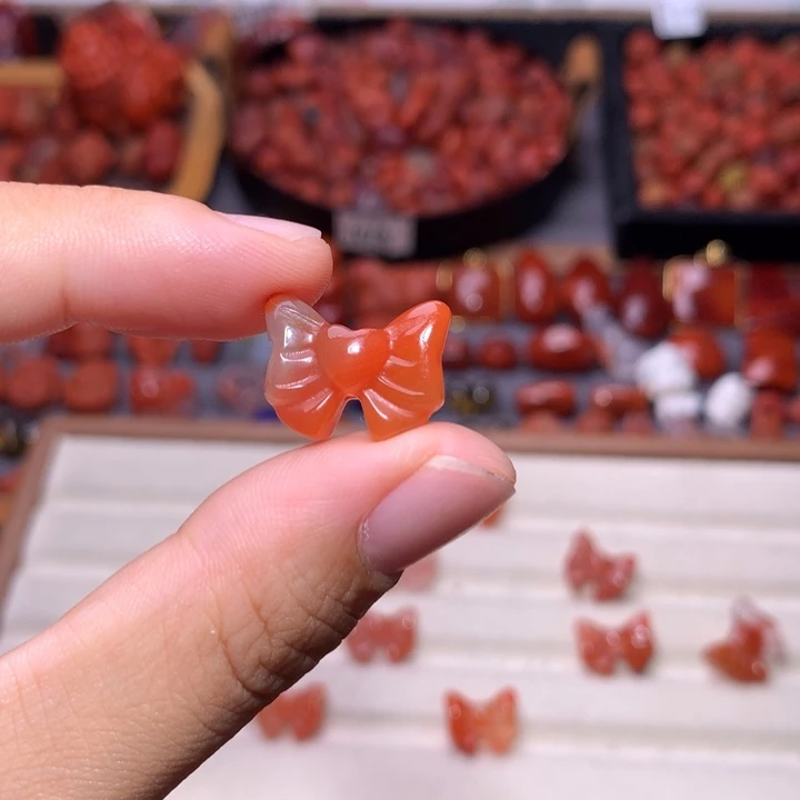 *****未镶嵌南红南红玛瑙蝴蝶结