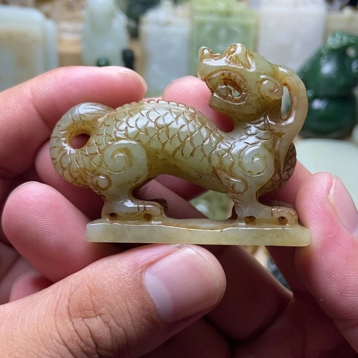 和田玉未镶嵌挂件