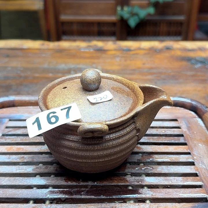 纯手工制作粗陶茶具