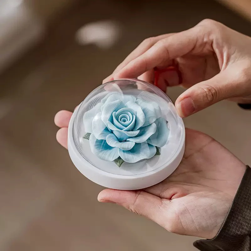 纯手工陶瓷捏花扩香器创意香插摆件实用伴手礼
