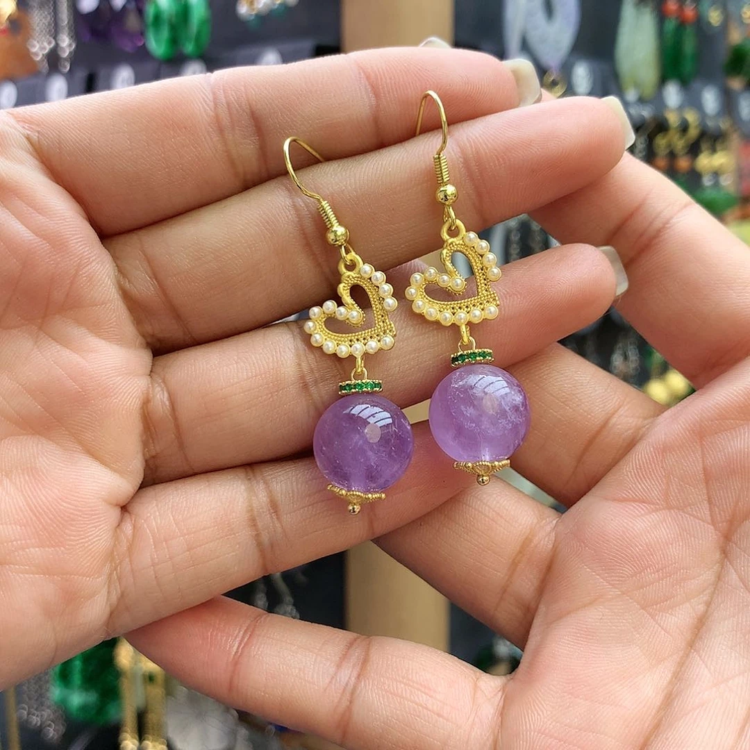 【闪购商品】水晶耳饰未镶嵌耳坠