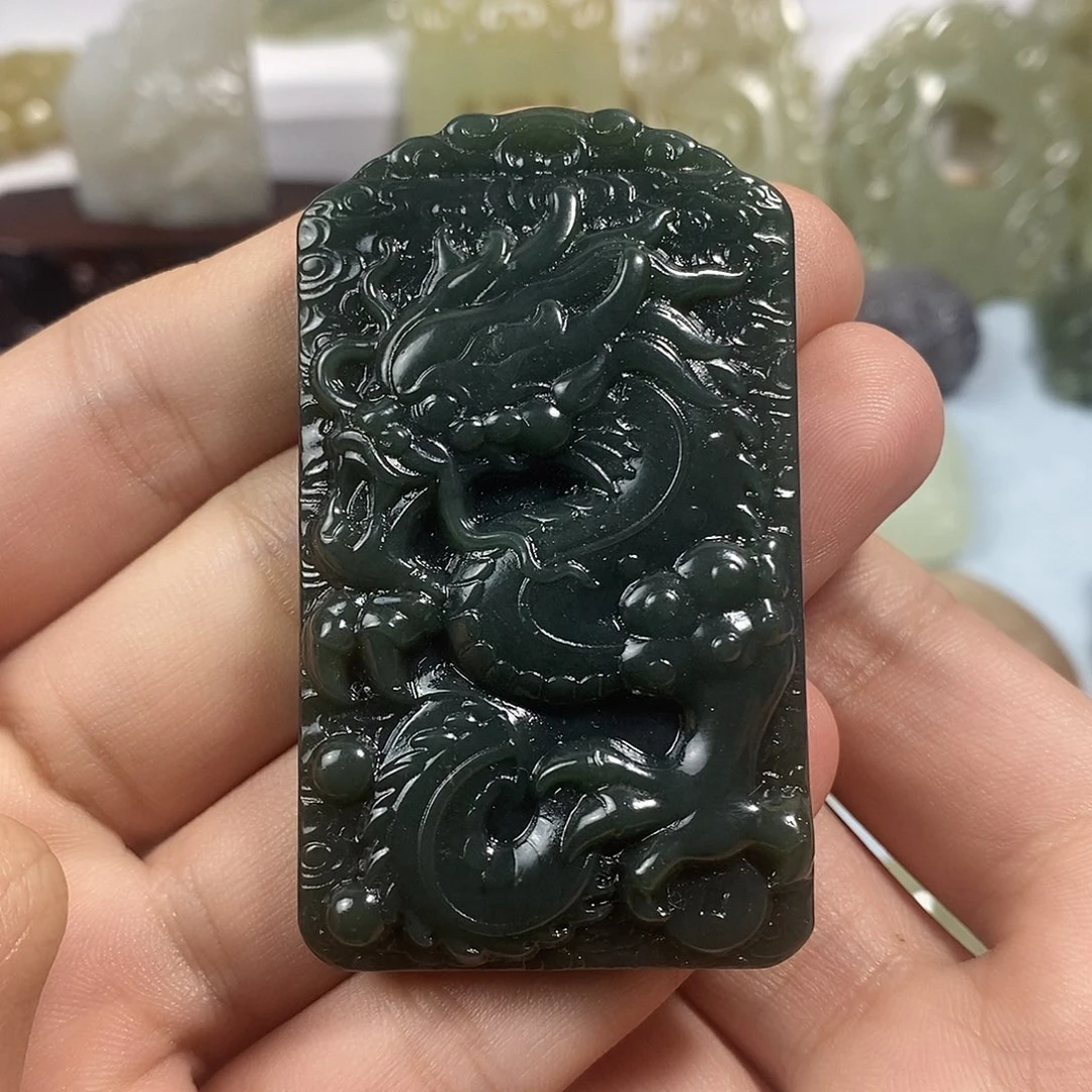 和田玉未镶嵌挂件