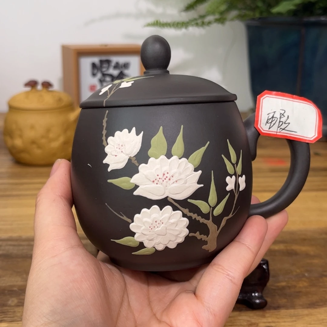 紫砂茶杯紫砂盖杯微瑕