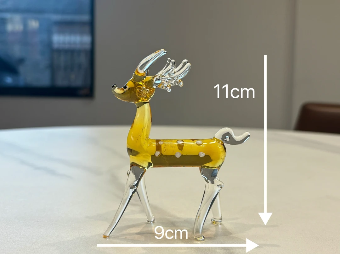 淄博非遗手工琉璃摆件梅花鹿