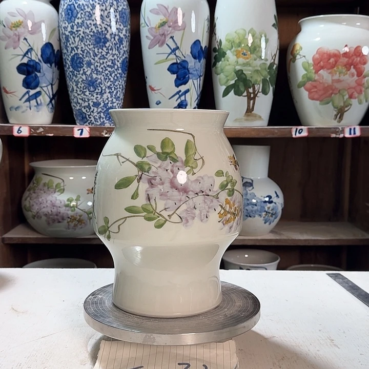 瓶高24口15紫藤新款陶瓷陶瓷