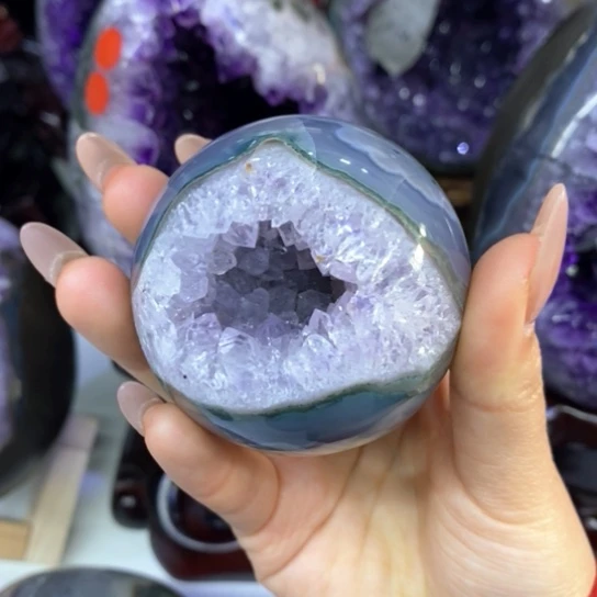 紫晶摆件未镶嵌好好