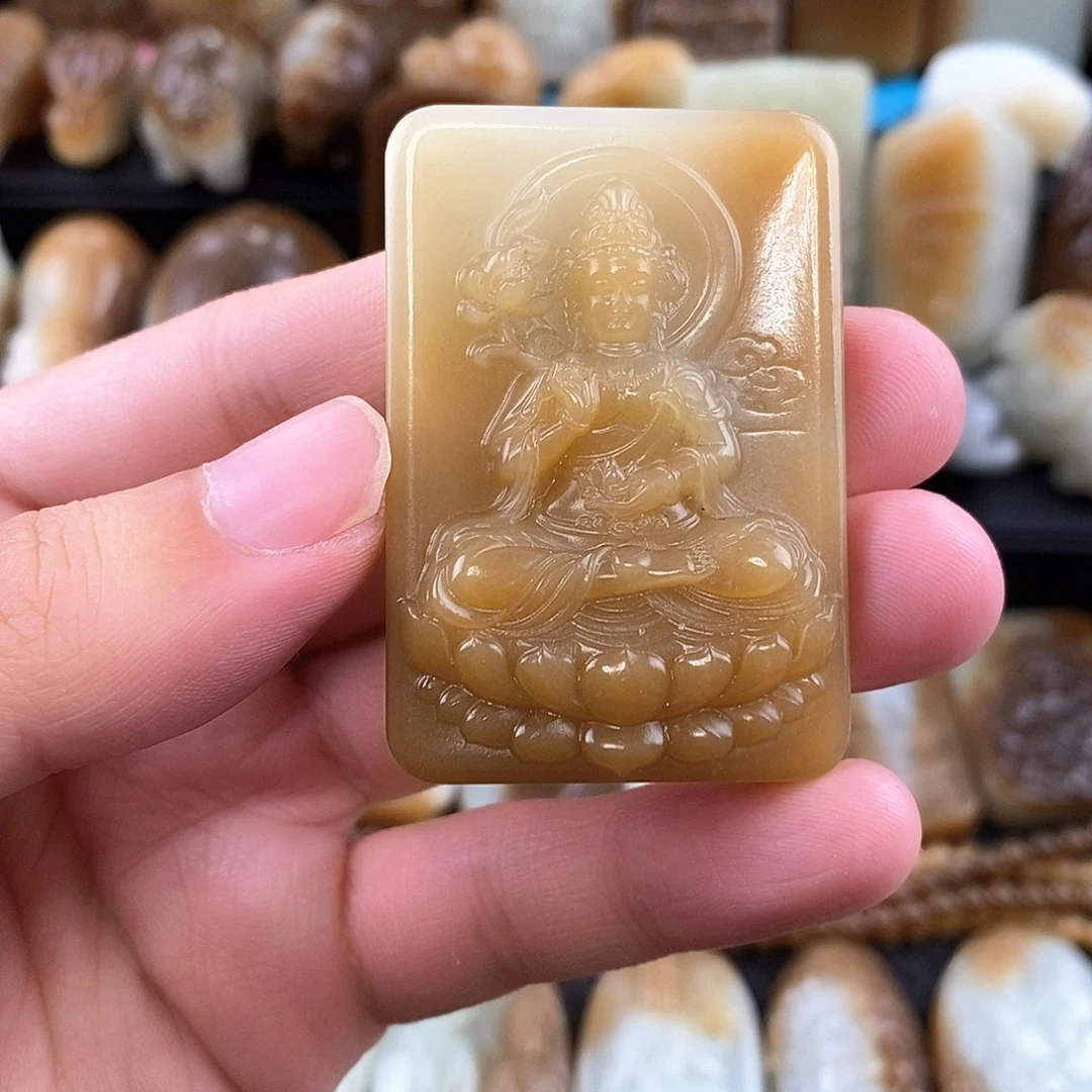 和田玉未镶嵌挂件