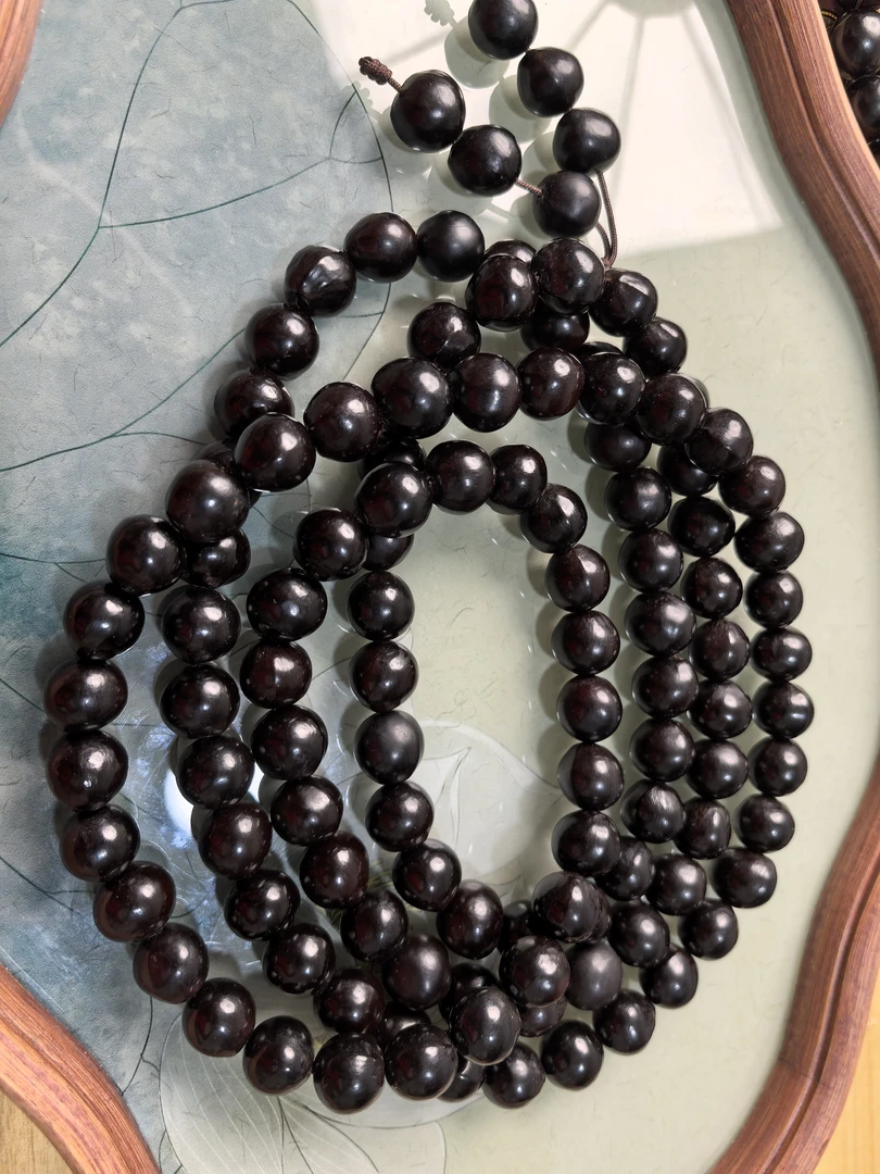 百年老树野生精品近正圆无患子木患子手持念珠手串尺寸108