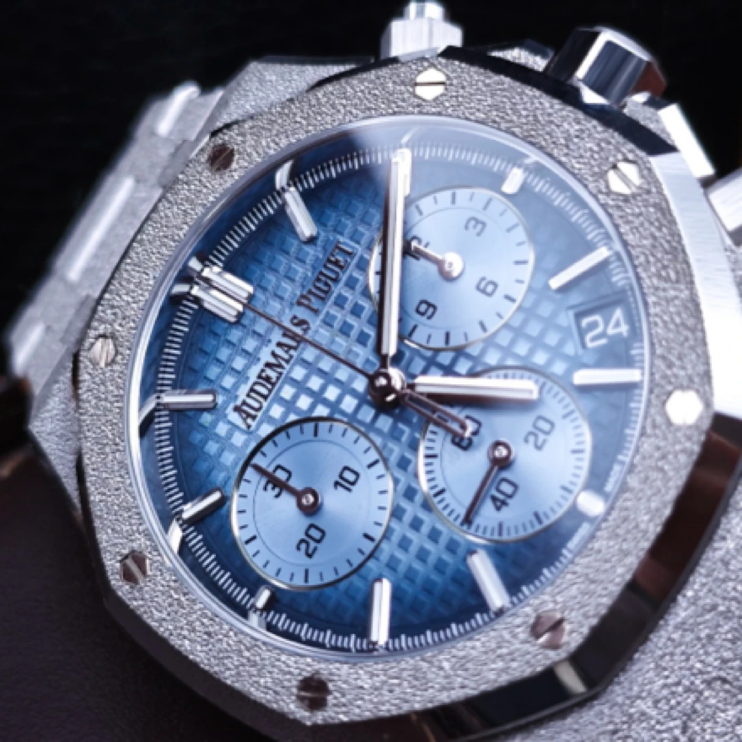 99新 Rolex/劳力士 爱彼26240bc冰蓝霜金24年充新成色