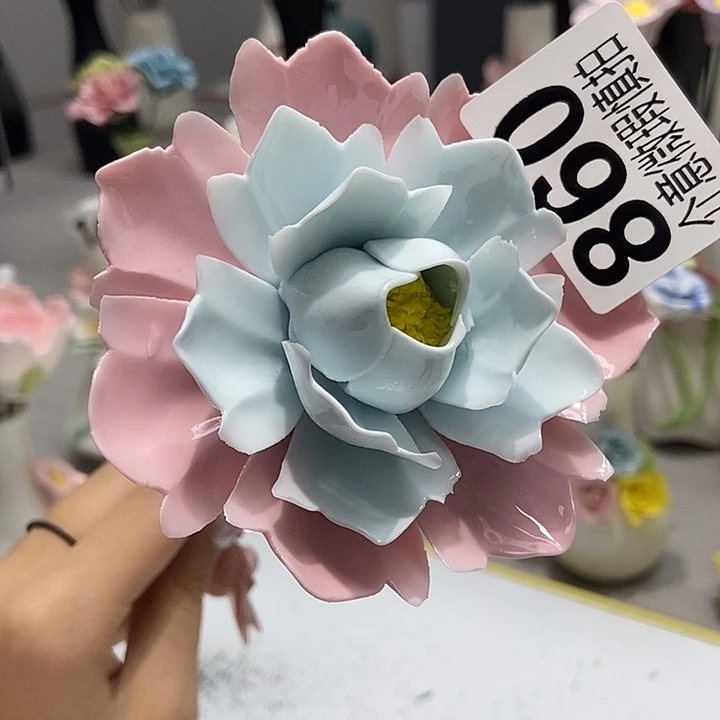 陶瓷纯手工捏花设计