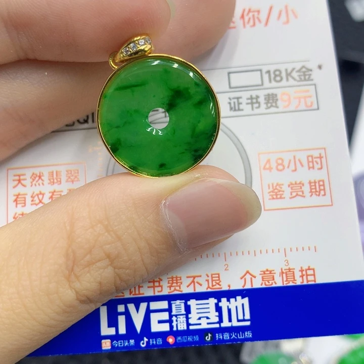 翡翠银S925镶嵌颈饰翡翠