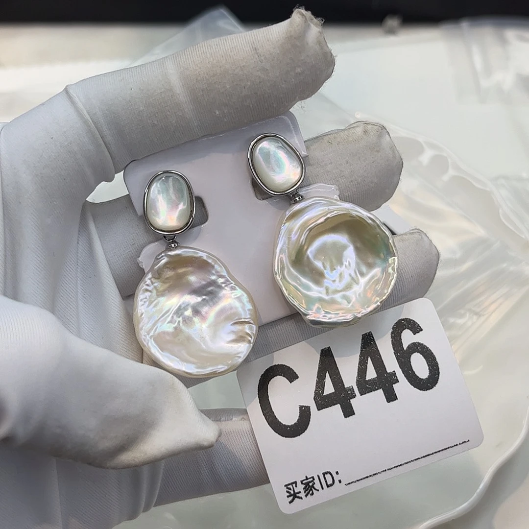 耳饰淡水珍珠合金