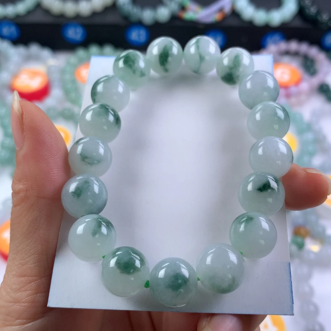 翡翠未镶嵌手链卡12.3