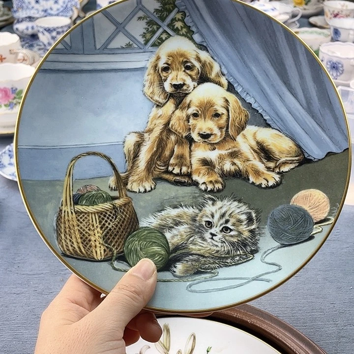 中古欧瓷瓷器小房子