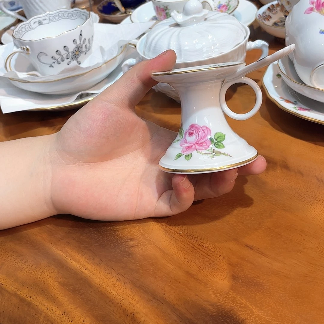 瓷片中古一等烛台