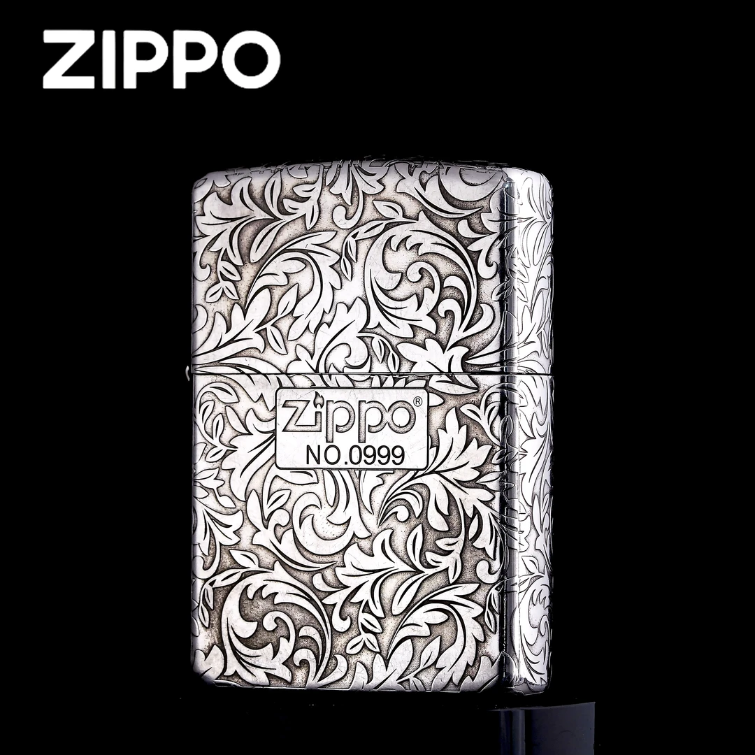 ZIPPO打火机正品/白铜套壳重甲中标唐草/送礼收藏DYJ1 【拍专属】
