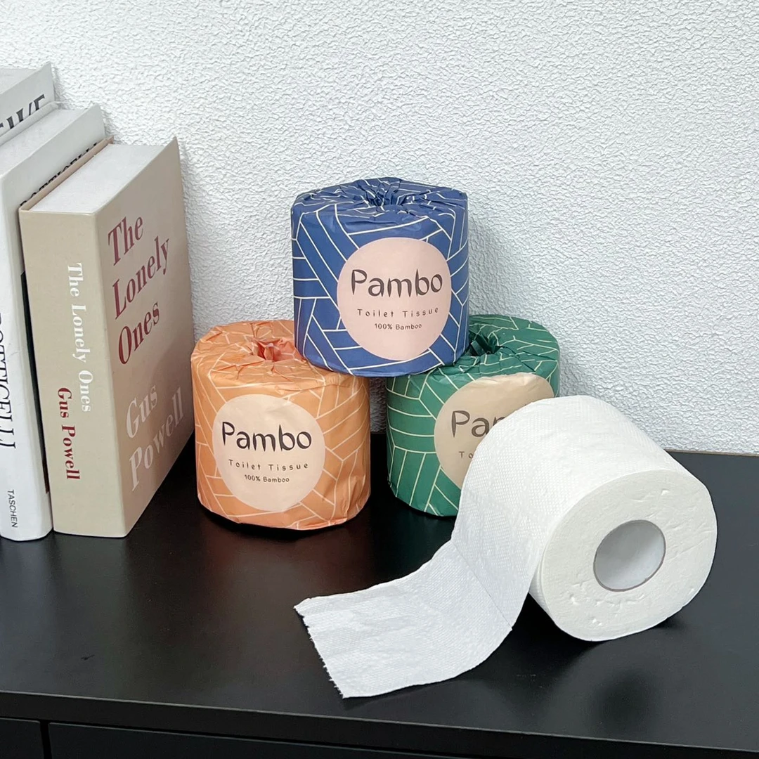 英国竹纤维加厚柔软卫生卷纸12卷