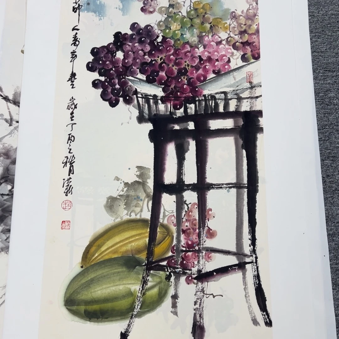 国画绘画作品多次参加全国