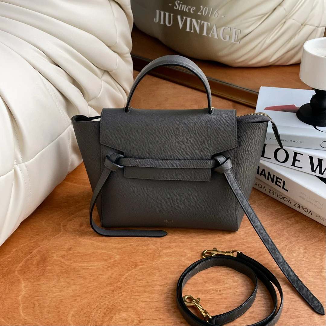 99新 Celine/思琳 micro 大象灰鲶鱼包 JM15-0031尺寸24*13*21