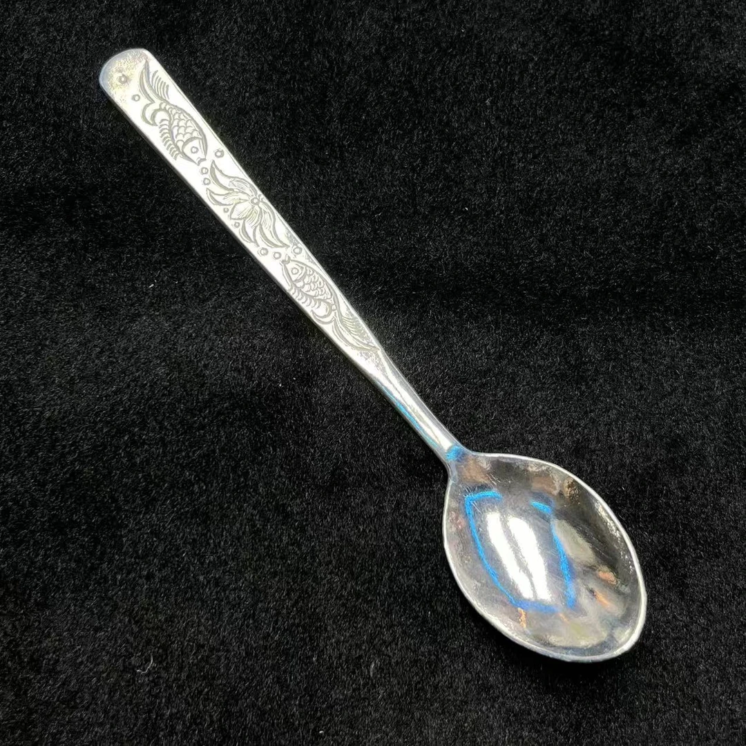 足银银制品 【铭记珠宝】足银双鱼勺子5-DM249H457