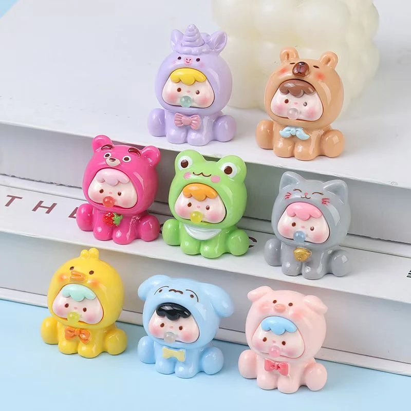 【九宫格+对对碰】动物吐泡泡崽崽diy可爱创意摆设车载网红