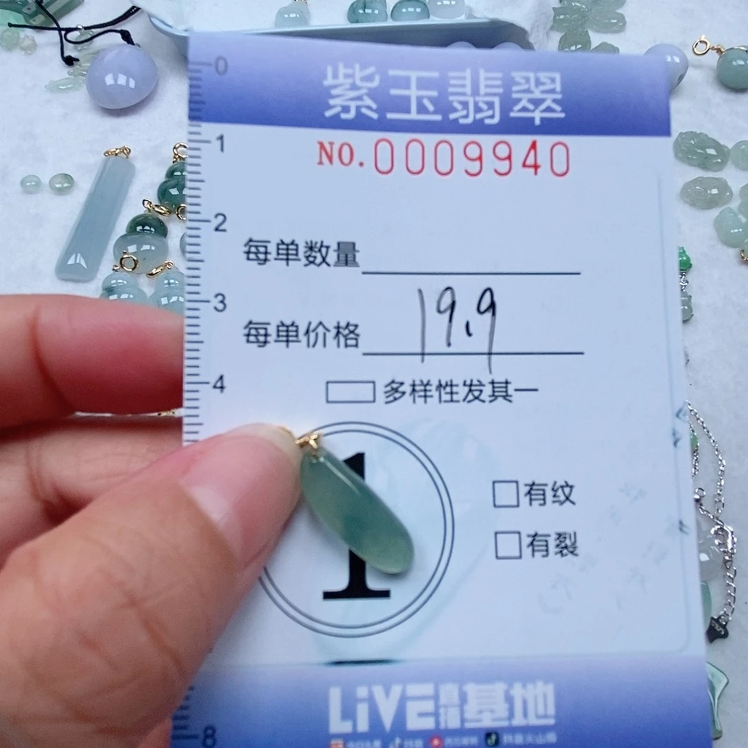 翡翠未镶嵌颈饰冰透随行