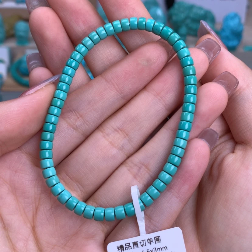 【闪购商品】绿松石未镶嵌直切手串4.5