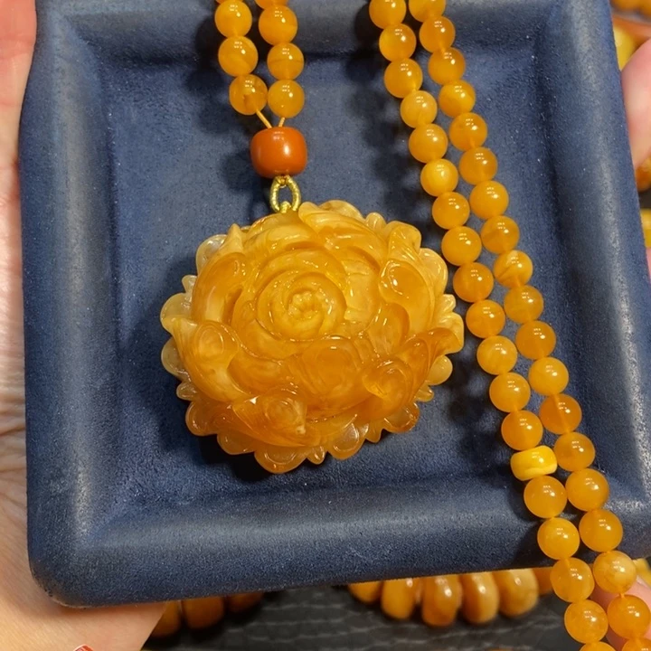 蜜蜡颈饰未镶嵌胖****⭕蜜蜡