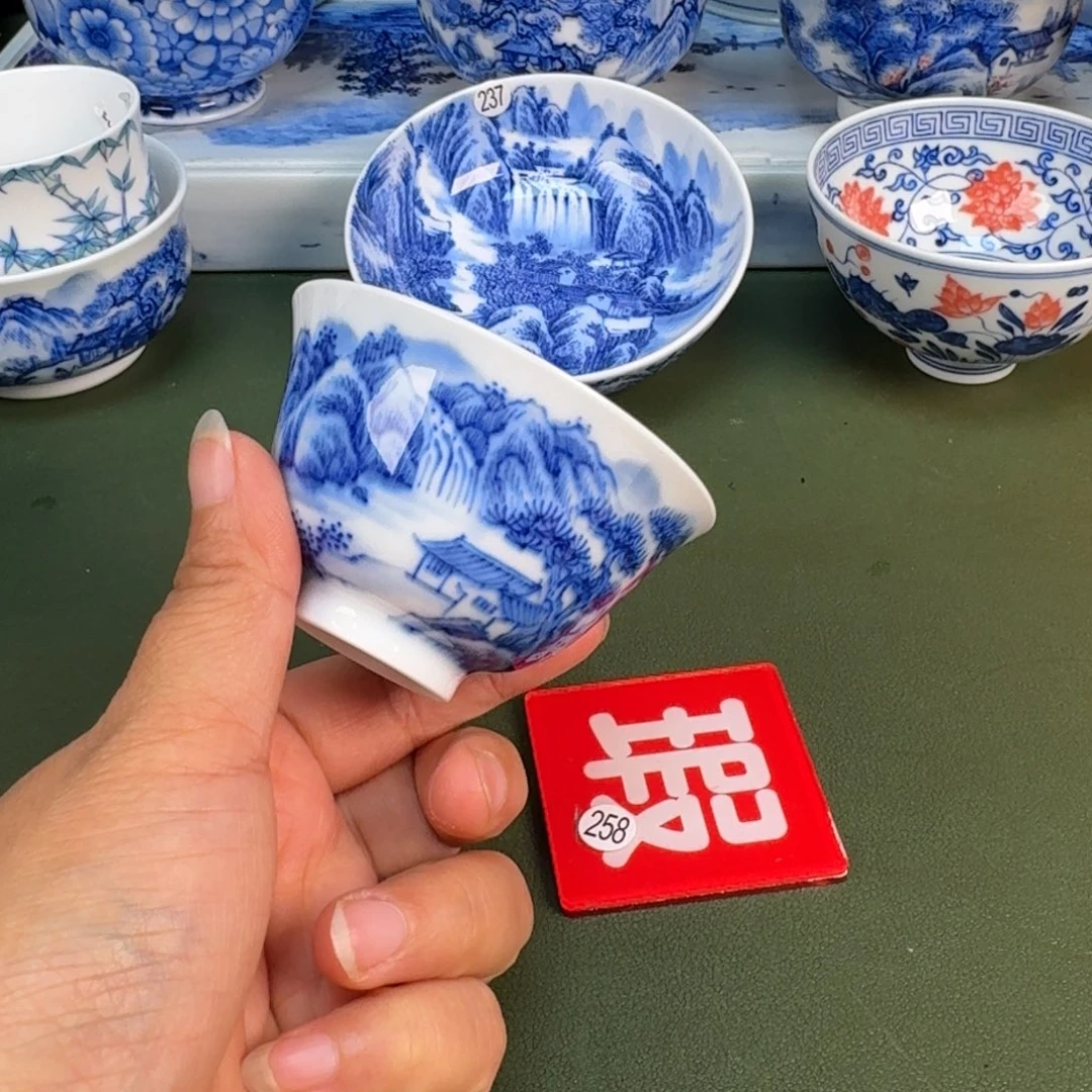 景德镇纯手绘茶具圆圆255