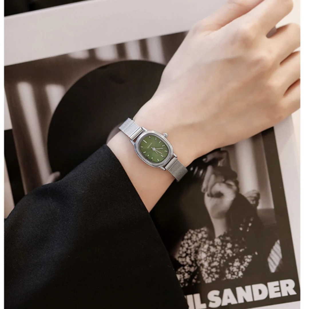 椭圆形女士手表简约设计气质百搭复古小众腕表AL6868