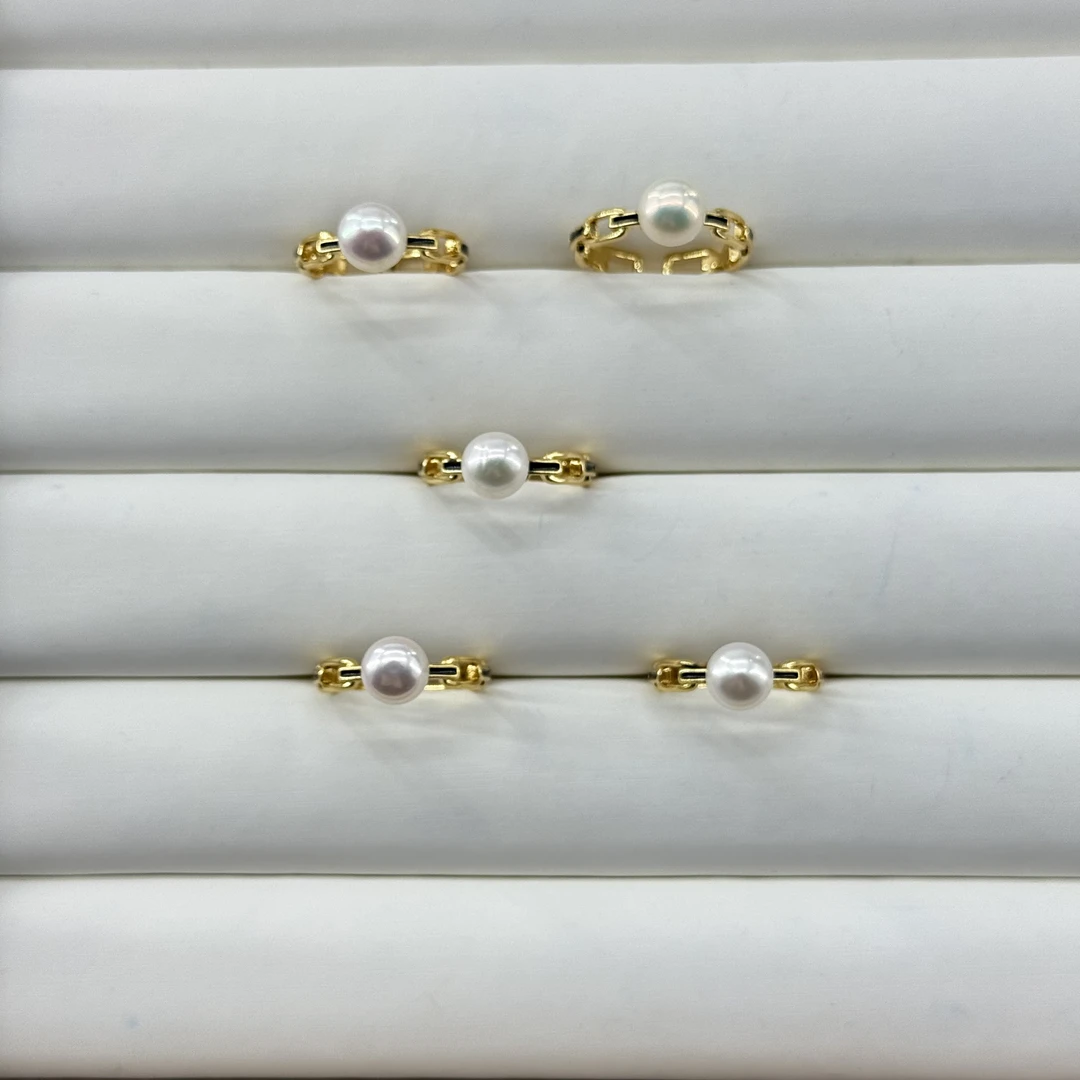 淡水设计款珍珠戒指7mm+ MY0010009 多样性发一件