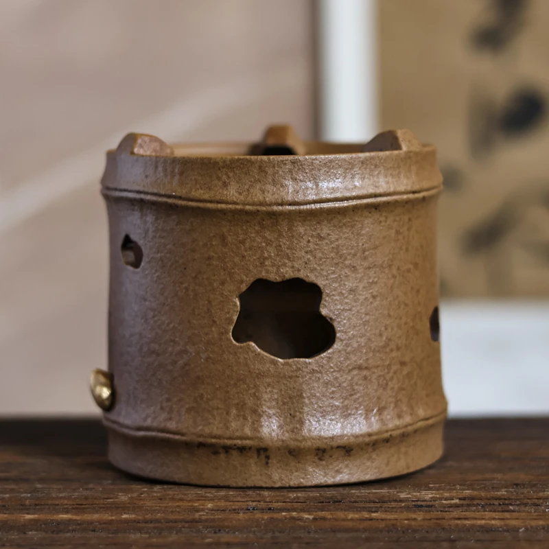 【坐饮亭竹】-灰念-酱釉-酒精炉（灰念0034）