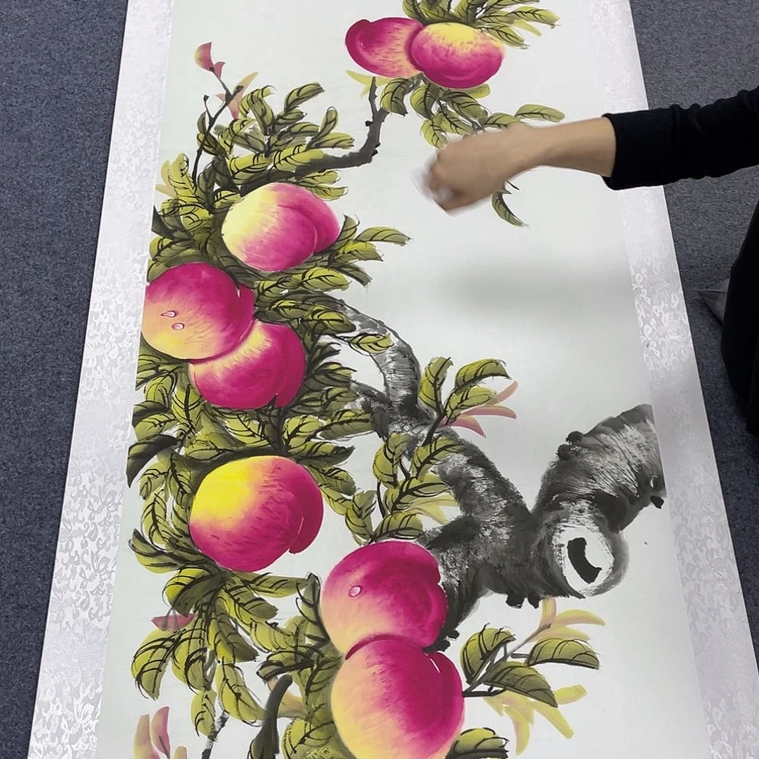 国画作品小姐姐放漏…