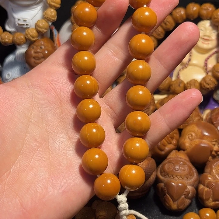 橄榄核手串/手链猴头正圆微瑕